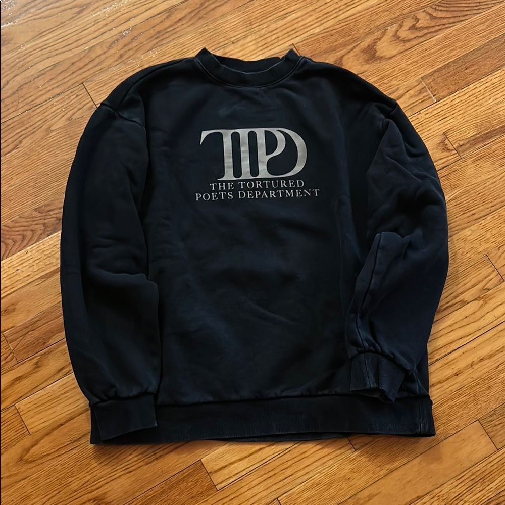 Official Taylor Swift TTPD crewneck sweatshirt size L - Picture 2 of 11
